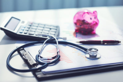 healthcare, health, medicine, care, chart, budget, cost, finance, expenses, money, medical, price, concept, statistics, stats, graph, stethoscope, graphic, plan, analysis, business, industry, piggy, bank, paper, calculator, clipboard, pen, cardiology, white, growth, infographic, table, office