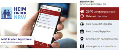 Auf die Schnelle einen Pflegeplatz finden? In Zeiten des Mangels ist das eine Herausforderung. Mit einer neuen App sollen die begehrten freien Plätze in NRW bald zumindest leichter zu finden sein.