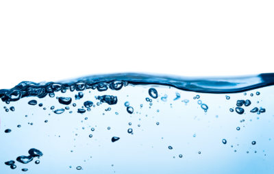 Water splash isolated on white.
