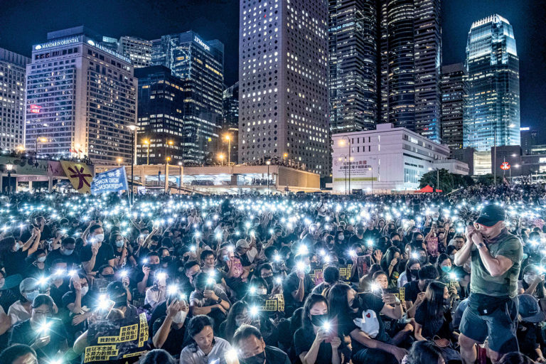 Massenproteste in Hongkong im September 2019