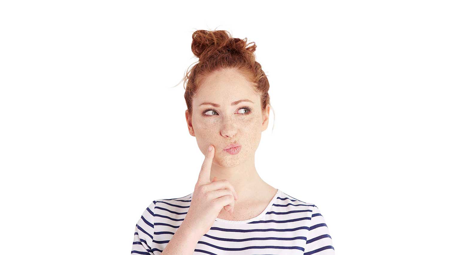 Überlegen, Unsicher, Nachdenklich, Frau